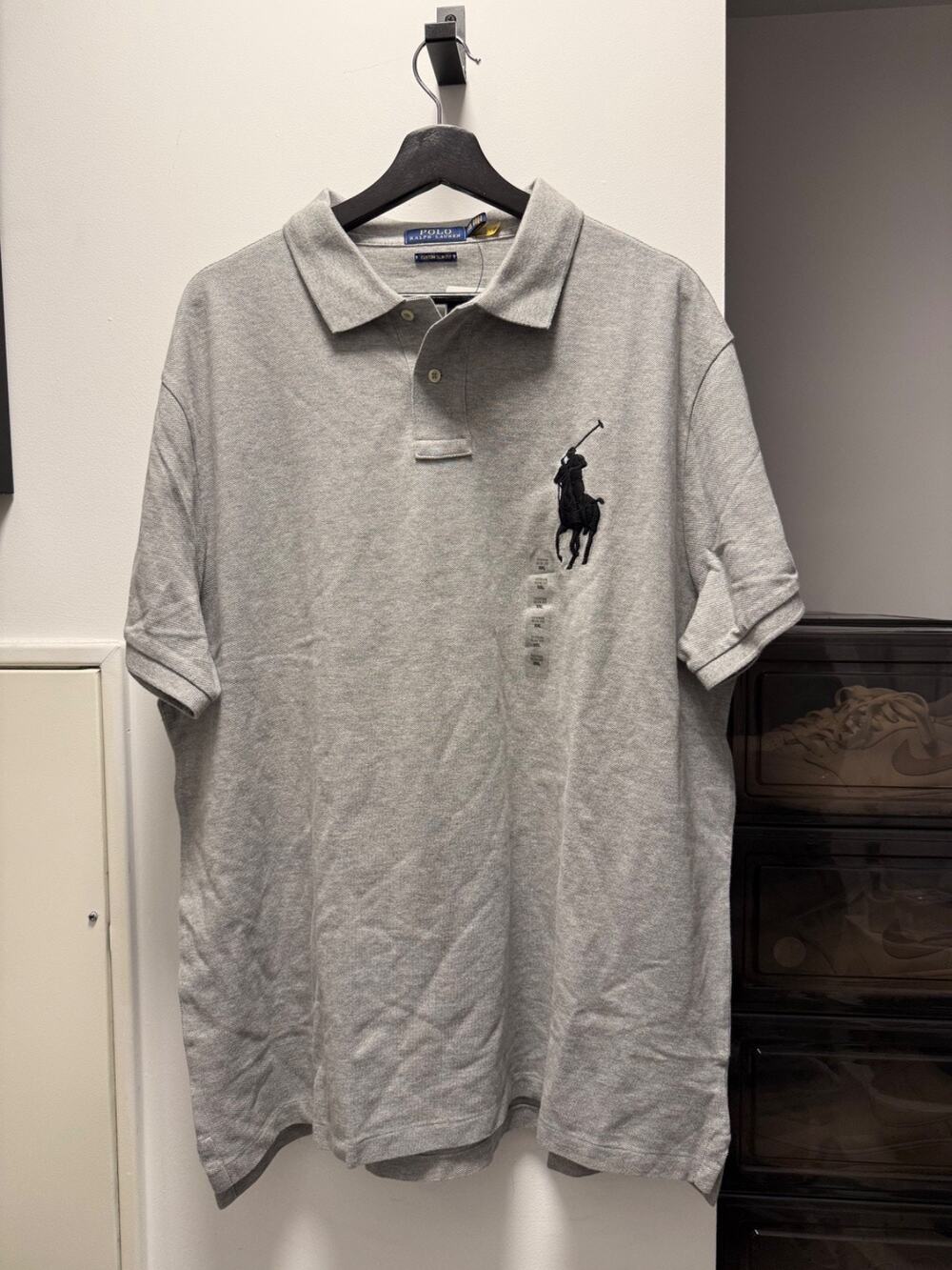 Polo Ralph Lauren Big Pony Classic Fit Polo Shirt Gray XXL NWT